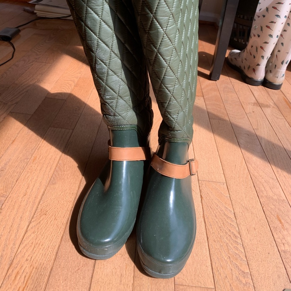 Sperry waterproof rubber boot EUC